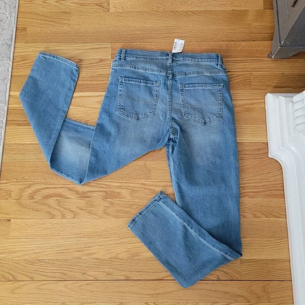 The Children’s Place Boys Blue Denim Basic Straight Stretch Jeans Size 14